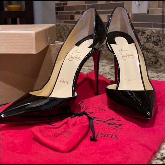 Iriza 100 Black Patent Heels - Picture 1 of 11